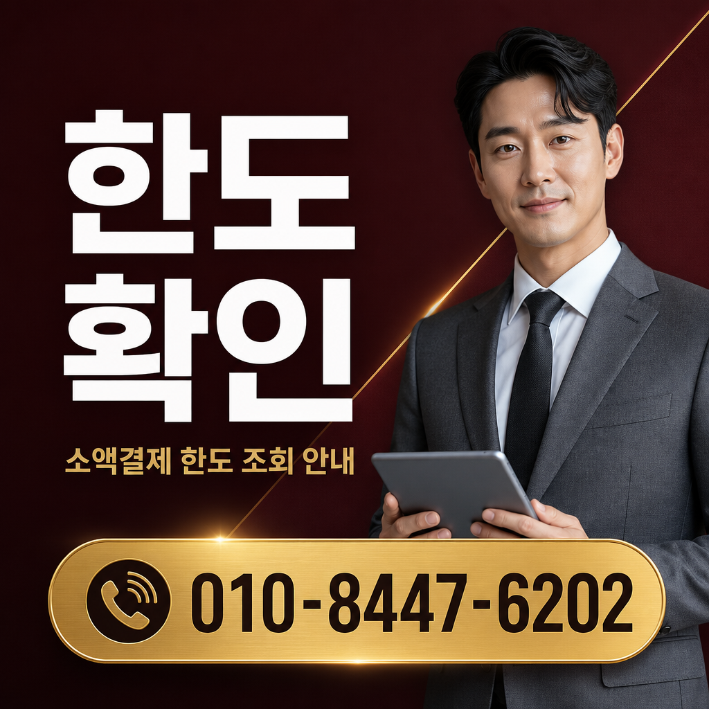 소액결제 한도 확인